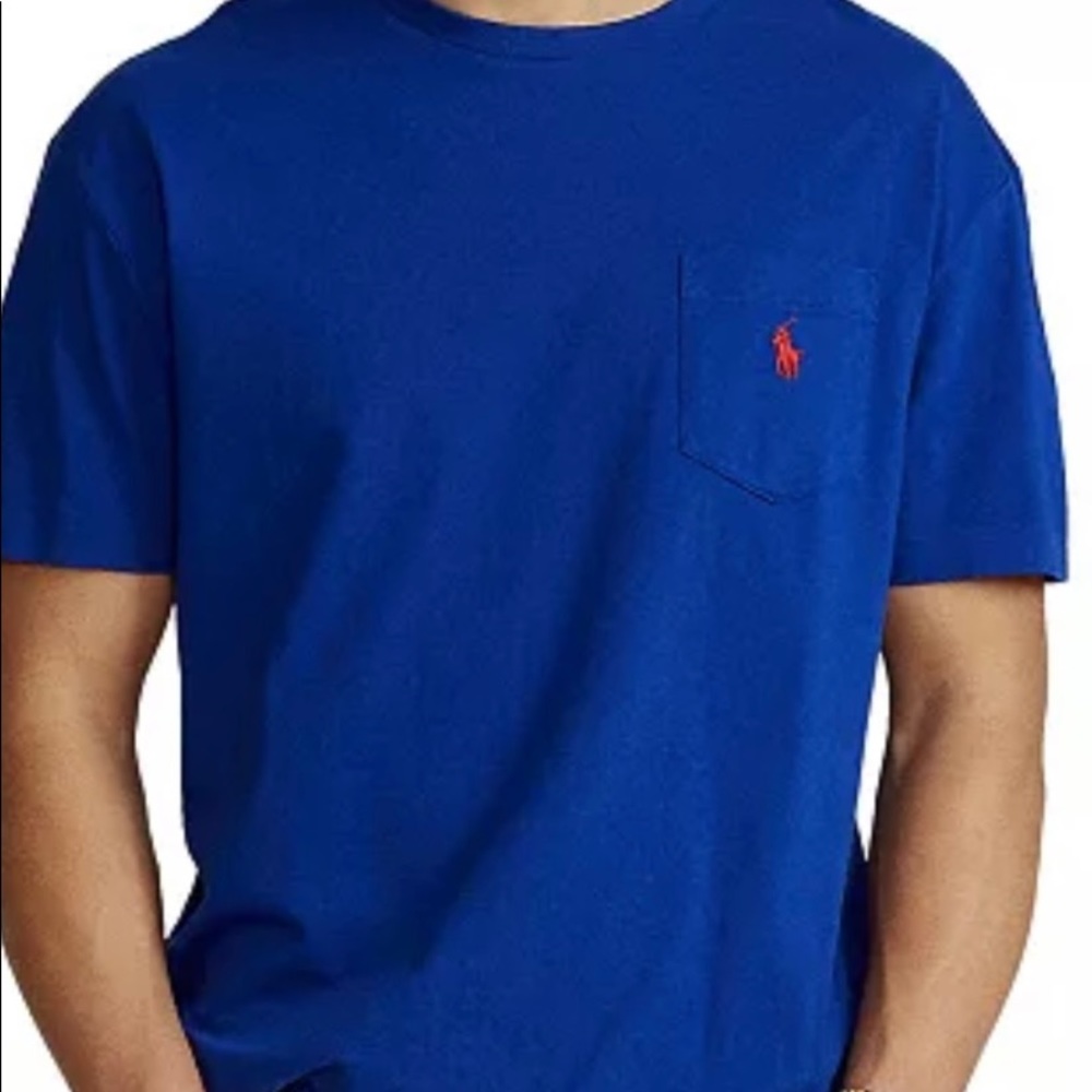 Blue Ralph Lauren polo shirt